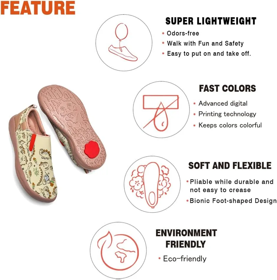 Men's Casual Shoes Art Painted Leather Slip Ons Loafers Lightweight Comfortable Walking Travel Sneaker