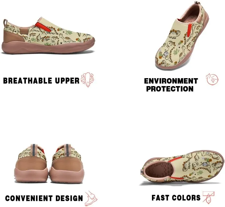 Men's Casual Shoes Art Painted Leather Slip Ons Loafers Lightweight Comfortable Walking Travel Sneaker