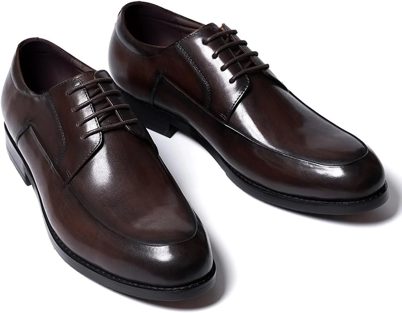 Mens Dress Shoes Formal Derby Shoes Genunie Leather Whole Cut Suit Shoes Men's Fashion Prom Wedding Business Causal Oxfords Comfortable Tuxedo Shoes for Men