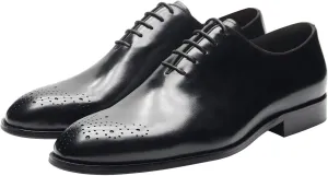 Mens Dress Shoes Formal Oxfords Suit Shoes Genunie Leather Whole Cut Oxfords Fashion Prom Wedding Business Causal Derby Comfortable Tuxedo Shoes for Men