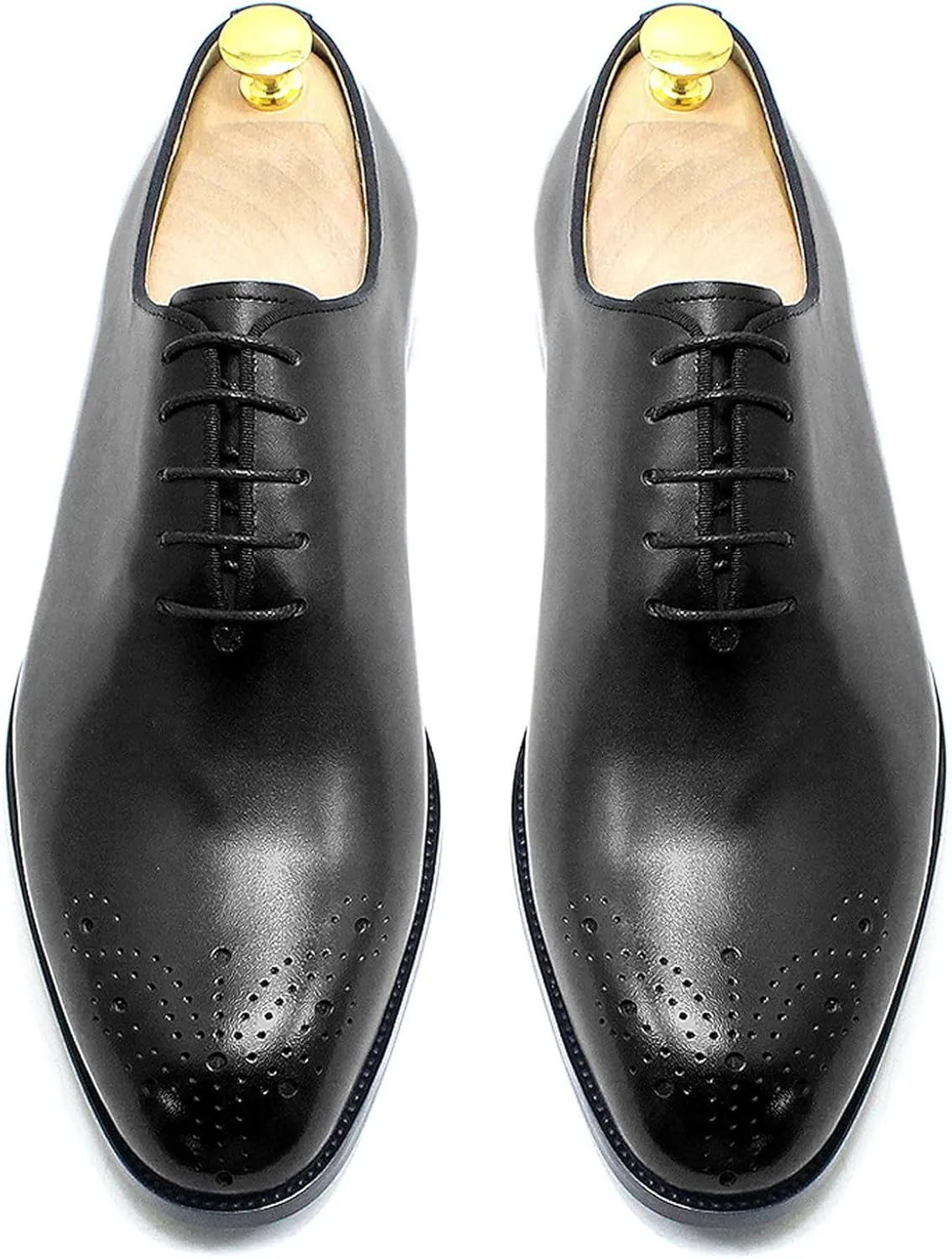 Mens Dress Shoes Formal Oxfords Suit Shoes Genunie Leather Whole Cut Oxfords Fashion Prom Wedding Business Causal Derby Comfortable Tuxedo Shoes for Men