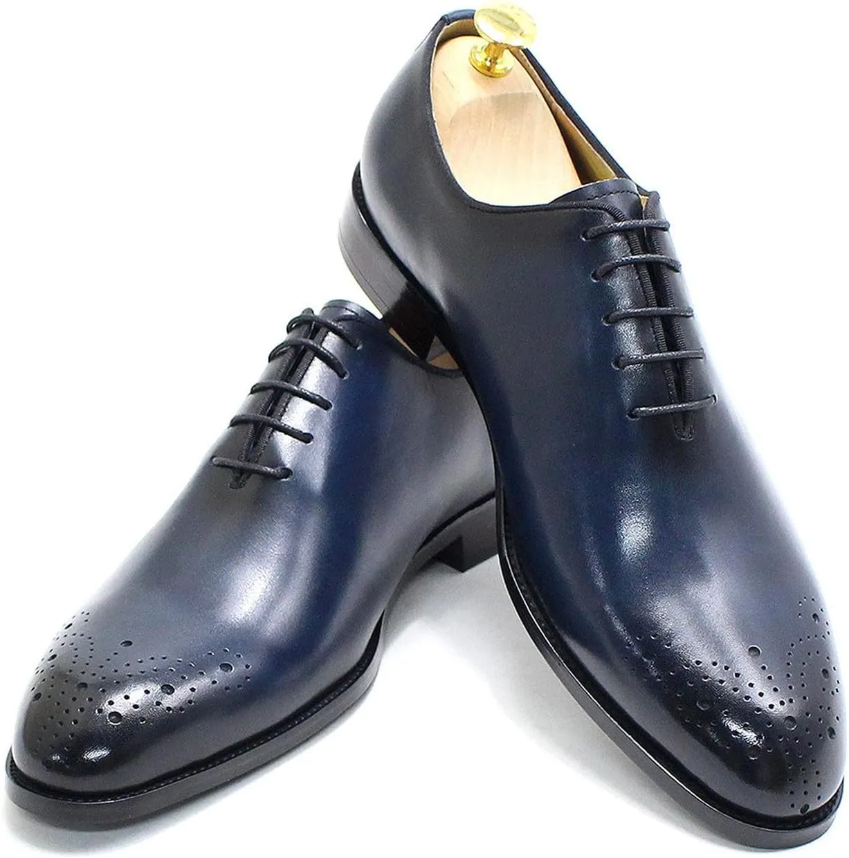 Mens Dress Shoes Formal Oxfords Suit Shoes Genunie Leather Whole Cut Oxfords Fashion Prom Wedding Business Causal Derby Comfortable Tuxedo Shoes for Men