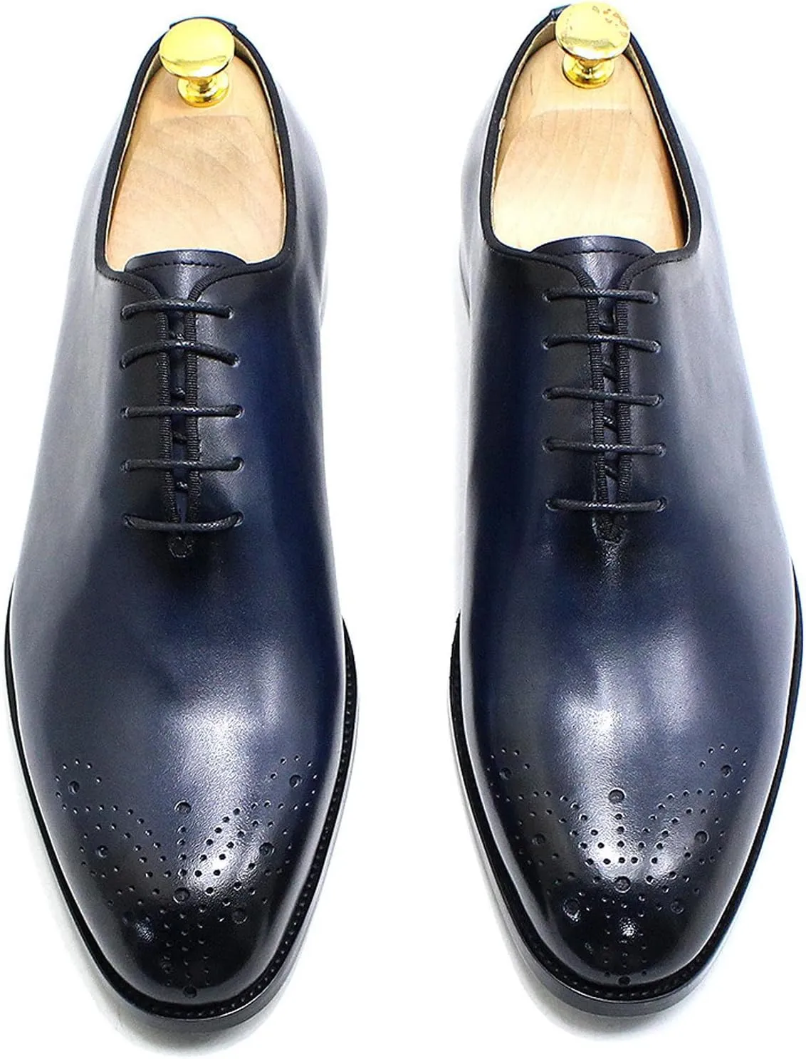 Mens Dress Shoes Formal Oxfords Suit Shoes Genunie Leather Whole Cut Oxfords Fashion Prom Wedding Business Causal Derby Comfortable Tuxedo Shoes for Men