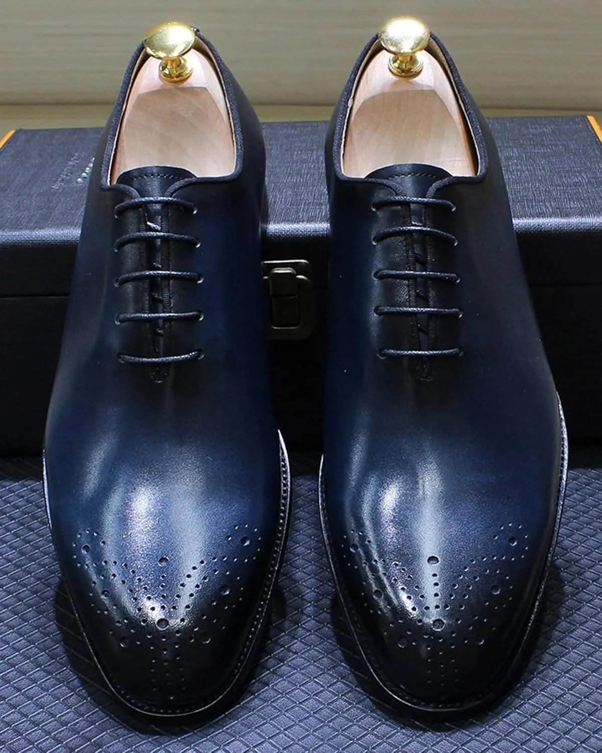 Mens Dress Shoes Formal Oxfords Suit Shoes Genunie Leather Whole Cut Oxfords Fashion Prom Wedding Business Causal Derby Comfortable Tuxedo Shoes for Men