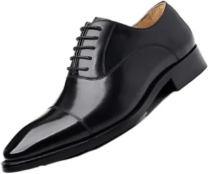 Mens Dress Shoes Slip-ons Orthopedic Shoes Trends Polishing Leather Lace-up Oxfords