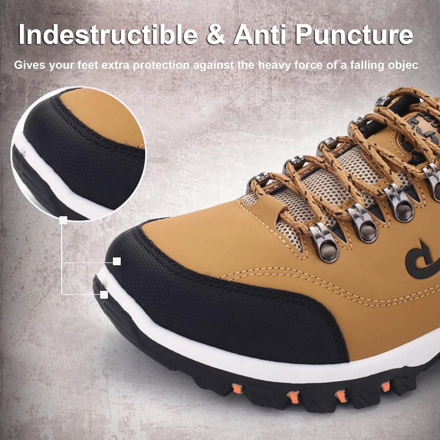 Men’s Hiking Shoes Breathable Lightweight Walking Shoes Slip on Workout Shoes for Trekking Camping Walking Fishing