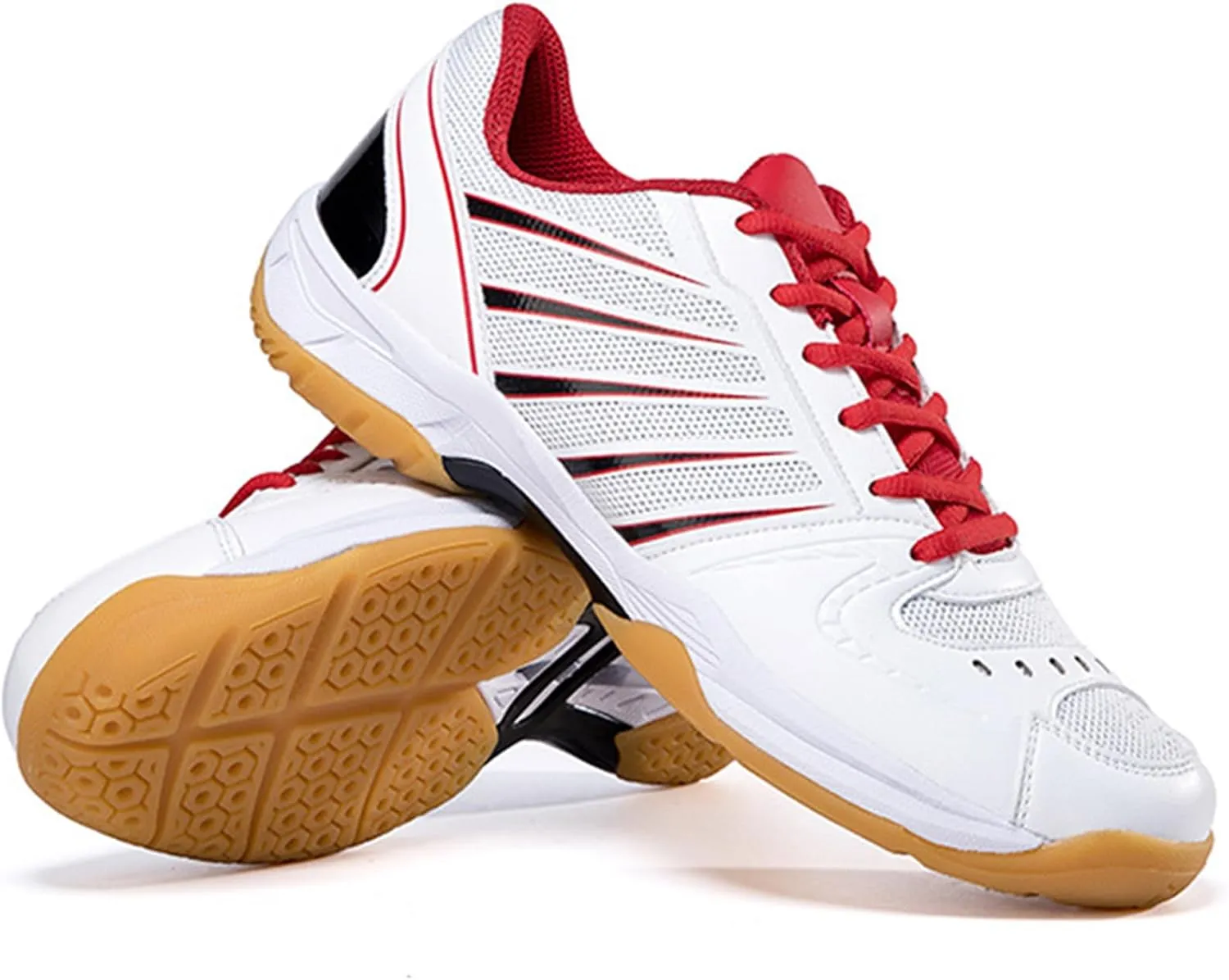 Men's Indoor Court Shoes Pickleball Badminton Sneakers Breathable for Training - Adults Support Sneakers