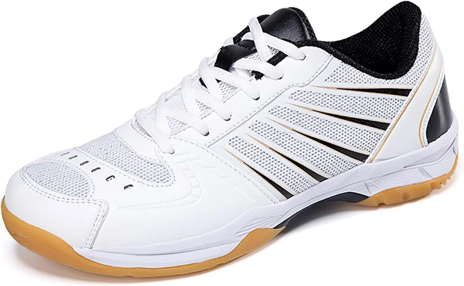 Men's Indoor Court Shoes Pickleball Badminton Sneakers Breathable for Training - Adults Support Sneakers