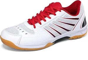 Men's Indoor Court Shoes Pickleball Badminton Sneakers Breathable for Training - Adults Support Sneakers