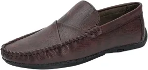 Men's Loafers Shoes Lightweight Moccasins Leather Comfortable Lightweight Slip Resistant Fashion Party Slip-ons