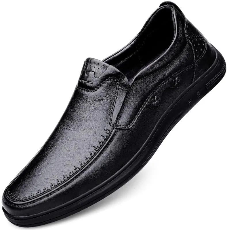 Men's Loafers Slip-Ons Mens Classic Leather Dress Shoes Formal Business Oxford Shoes