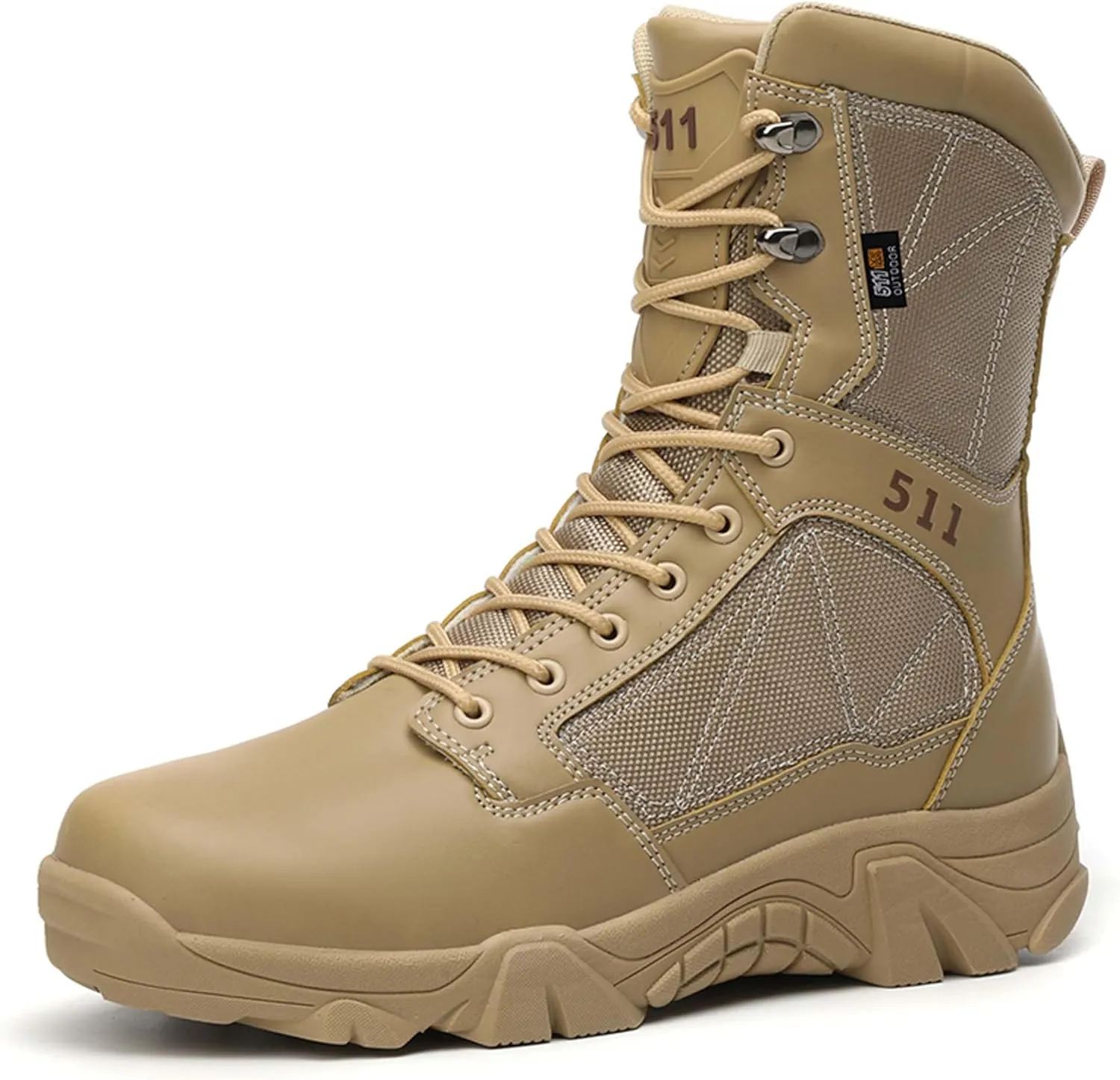 Mens Military Boots Tactical Work Boots Outdoor Hiking Motorcycle Combat Boots For Men Hunting Jungle Hiking Work Boots