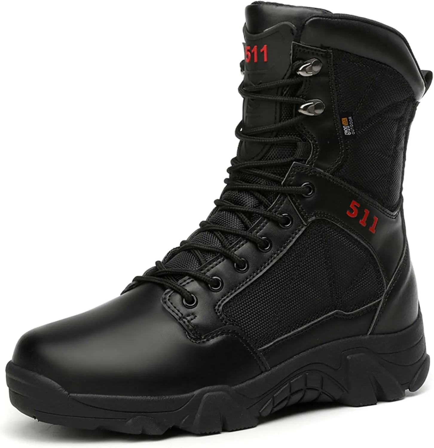 Mens Military Boots Tactical Work Boots Outdoor Hiking Motorcycle Combat Boots For Men Hunting Jungle Hiking Work Boots