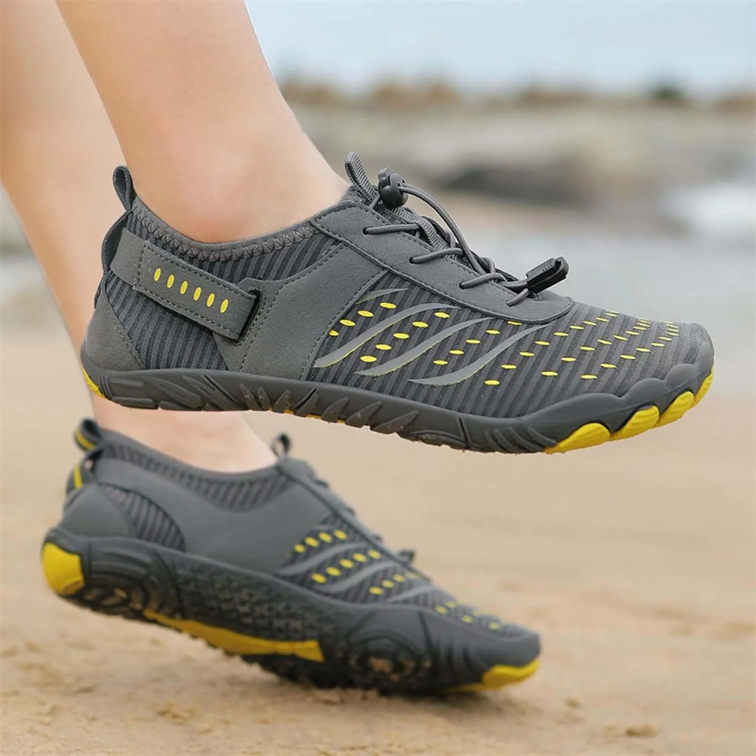Men's Non-Slip Hiking Shoes Women's Comfortable Barefoot Shoes Waterproof Breathable Hiking Boots Teenagers Outdoor Barefoot Hiking Shoes Fashion Sneakers