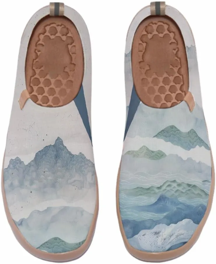 Men's Slip Ons Lightweight Flats Sneakers Walking Casual Loafers Art Painted Travel Shoes