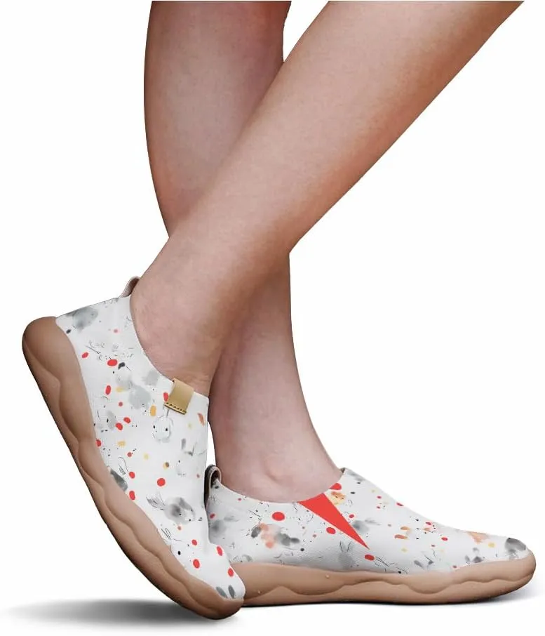Men's Slip Ons Lightweight Flats Sneakers Walking Casual Loafers Art Painted Travel Shoes