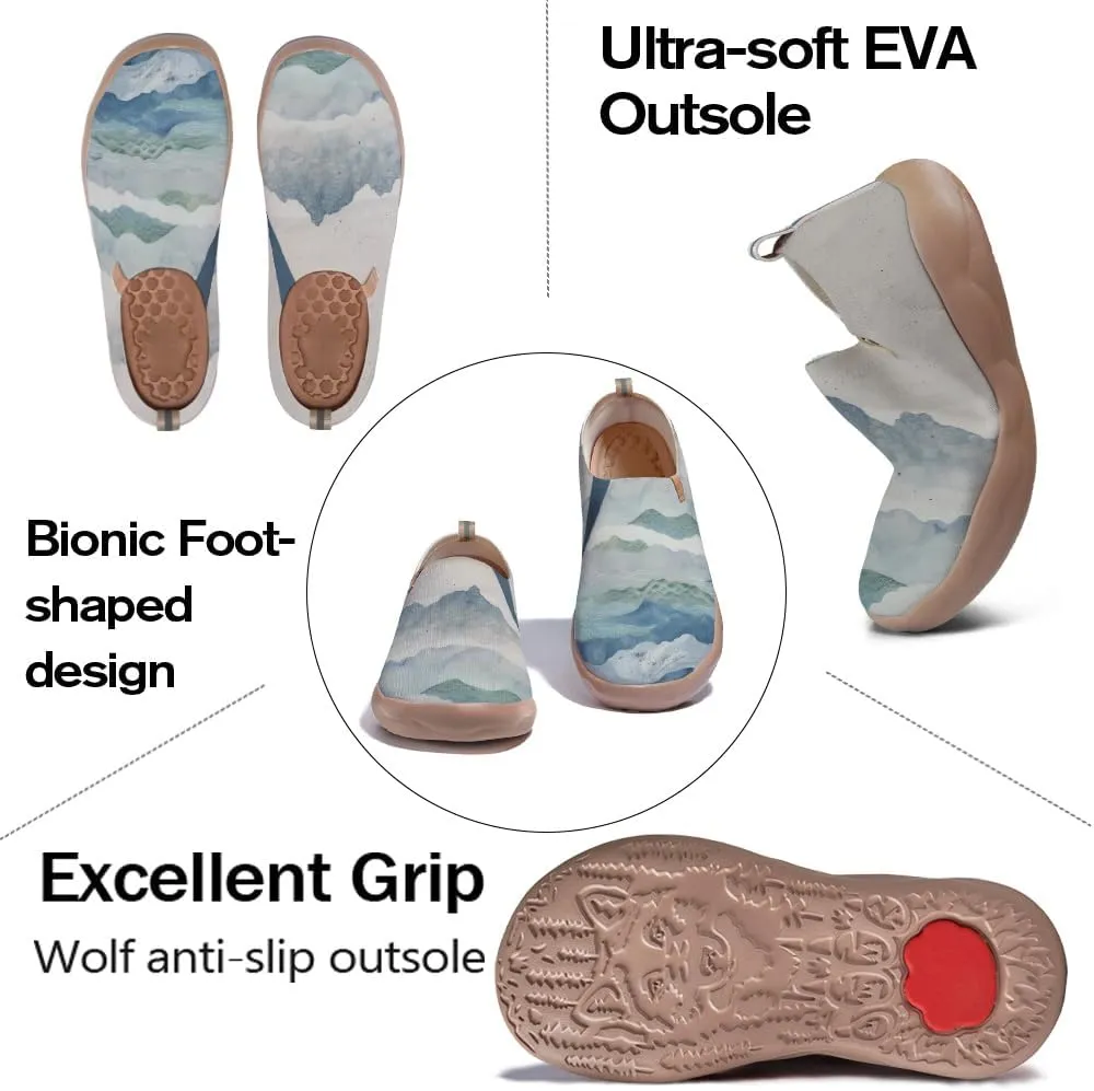 Men's Slip Ons Lightweight Flats Sneakers Walking Casual Loafers Art Painted Travel Shoes