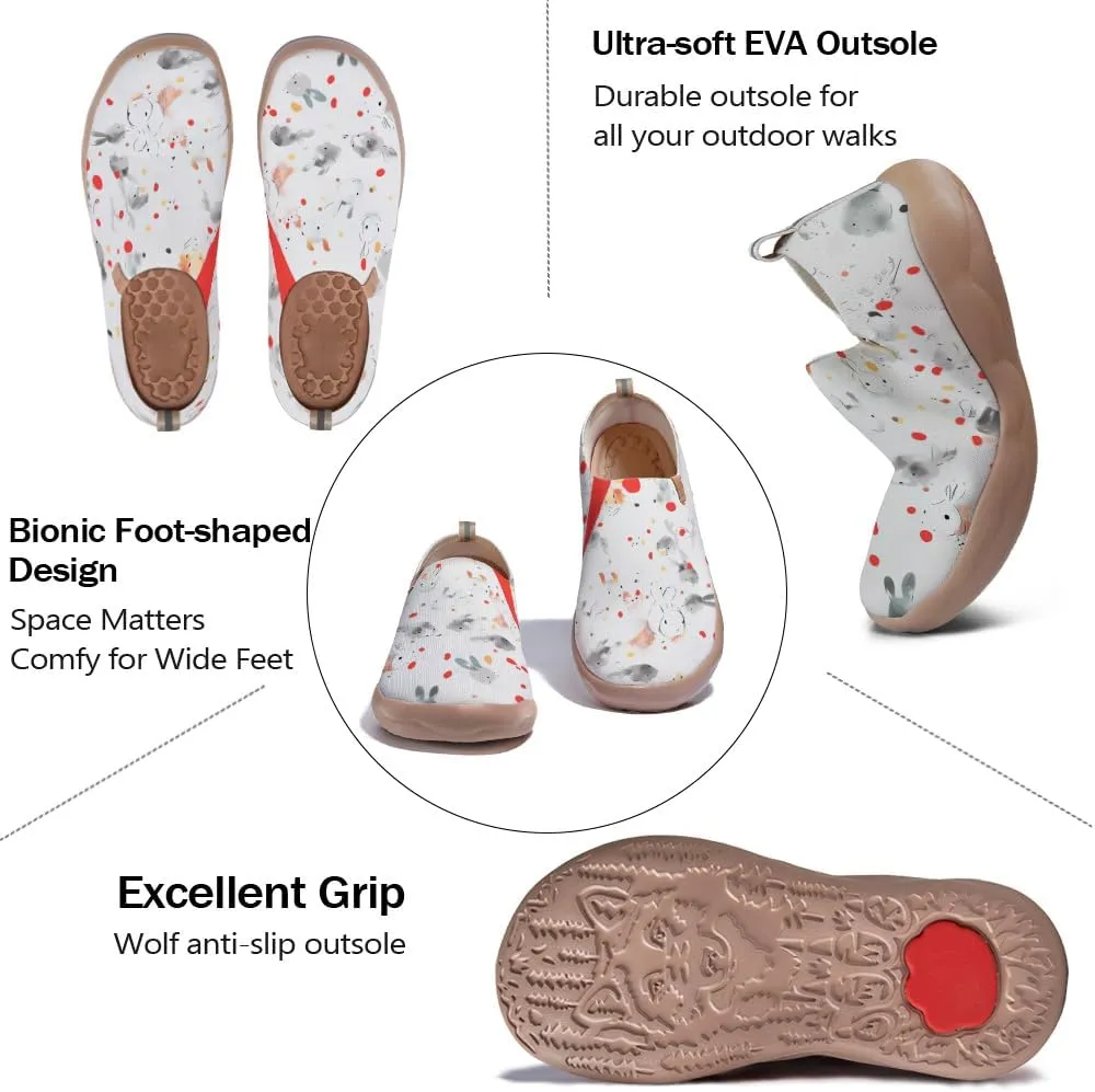 Men's Slip Ons Lightweight Flats Sneakers Walking Casual Loafers Art Painted Travel Shoes