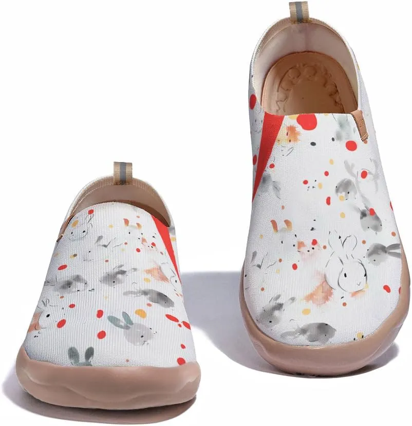 Men's Slip Ons Lightweight Flats Sneakers Walking Casual Loafers Art Painted Travel Shoes