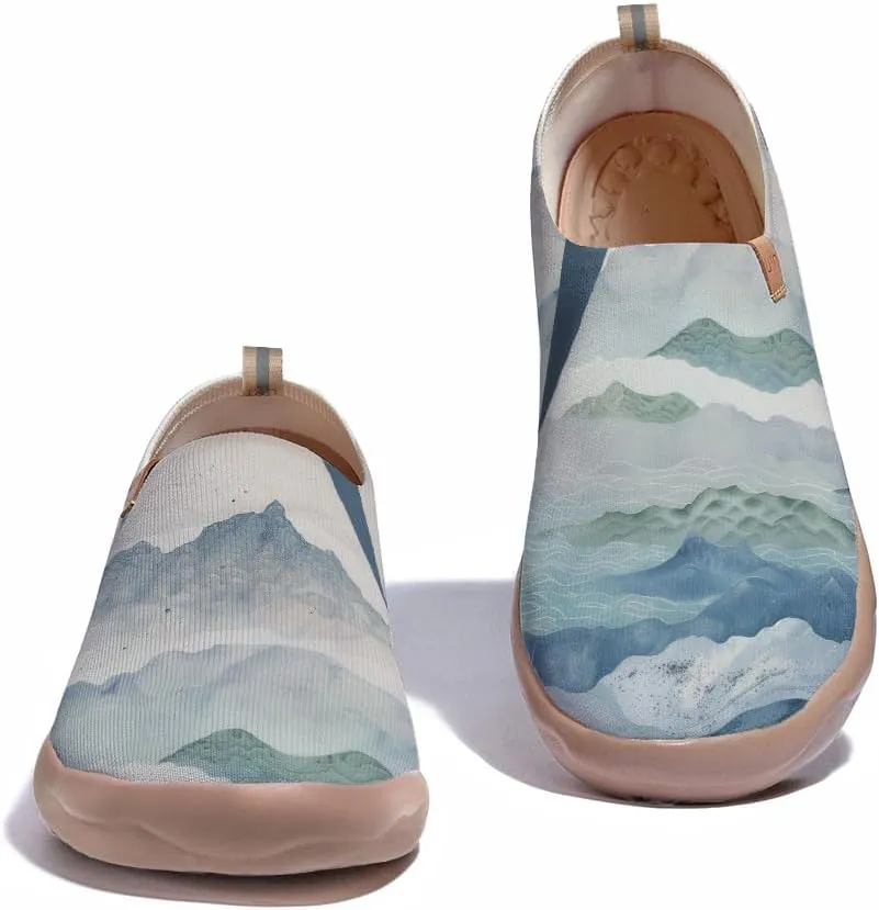 Men's Slip Ons Lightweight Flats Sneakers Walking Casual Loafers Art Painted Travel Shoes