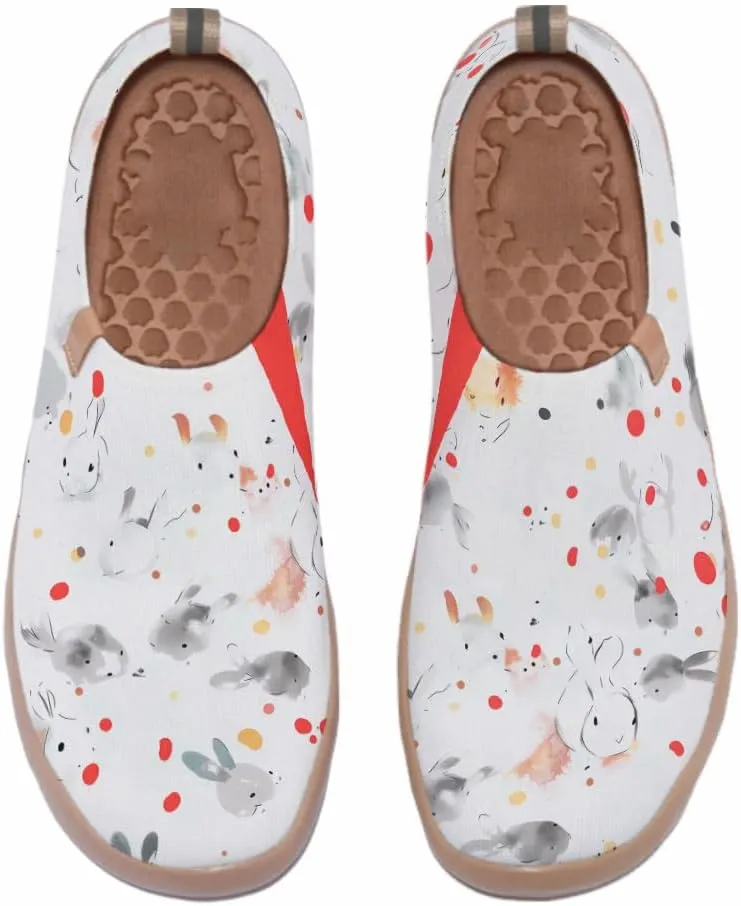Men's Slip Ons Lightweight Flats Sneakers Walking Casual Loafers Art Painted Travel Shoes