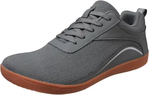 Mens Walking Shoes Wide Toe Workout Shoes Breathable Running Sneakers Lightweight Anti-Slip Training Shoes