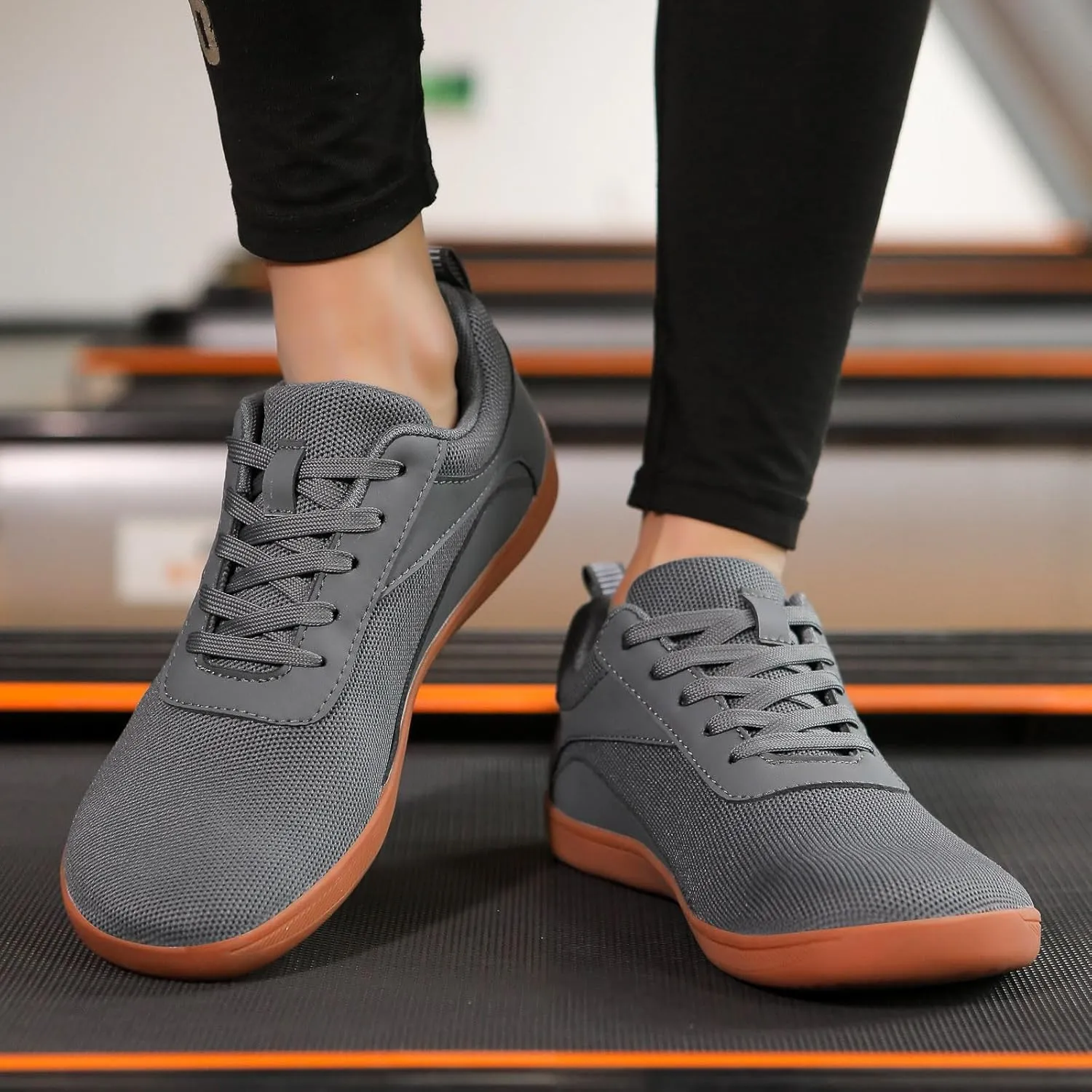 Mens Walking Shoes Wide Toe Workout Shoes Breathable Running Sneakers Lightweight Anti-Slip Training Shoes