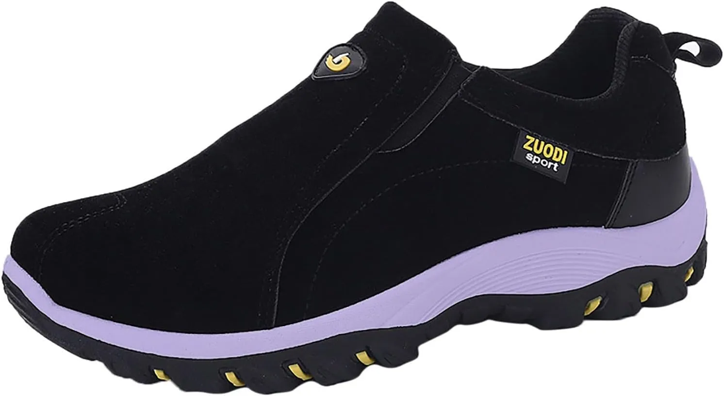 Men's Wide Hiking Shoes Slip on Loafers Trekking Trails Sneakers Waterproof Walking Shoes with Arch Support