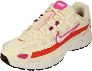 Nike P-6000 ESS Womens Running Trainers CW1351 Sneakers Shoes (UK 2.5 US 5 EU 35.5, Pale Ivory White Pink 100)
