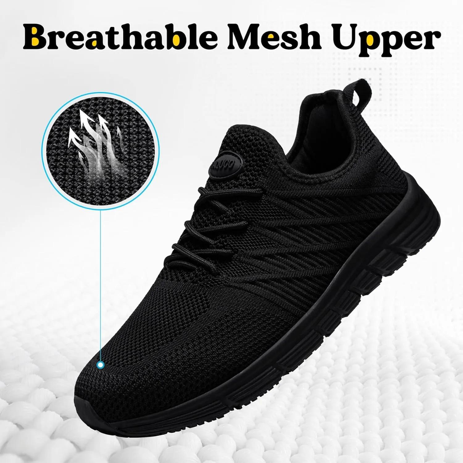 Non Slip Work Shoes for Women Food Service Lightweight Waterproof Kitchen Chef Shoe Restaurant Walking Sneakers Nursing Slip Resistant Footwear, Black