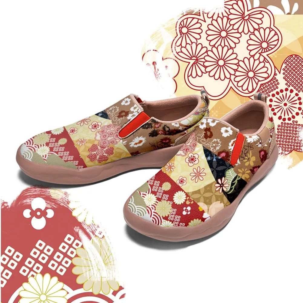 Onehorse Women's Loafers Painted Travel Shoes - Comfortable Slip Ons Walking Lightweight Casual Fashion Sneakers