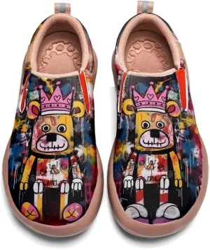Onehorse Women's Painted Travel Shoes Comfortable Slip-Ons Casual Loafers Graffiti Fashion Sneaker