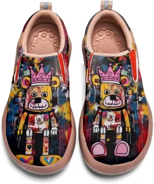 Onehorse Women's Painted Travel Shoes Comfortable Slip-Ons Casual Loafers Graffiti Fashion Sneaker