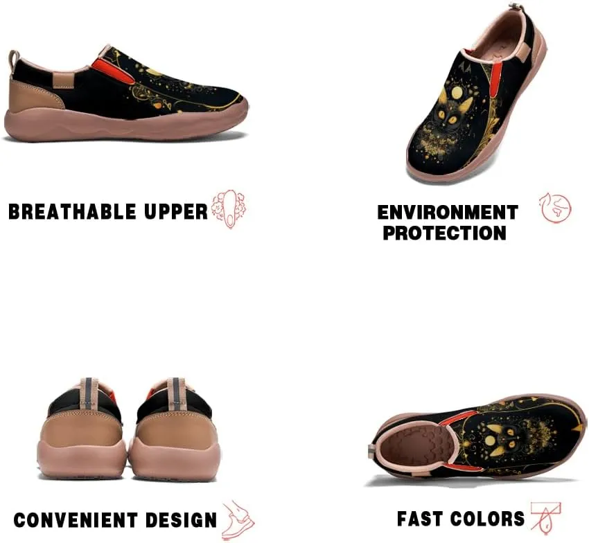 Onehorse Women's Walking Shoes Travel Slip-Ons Casual Loafers Halloween Dreamy Style Sneakers