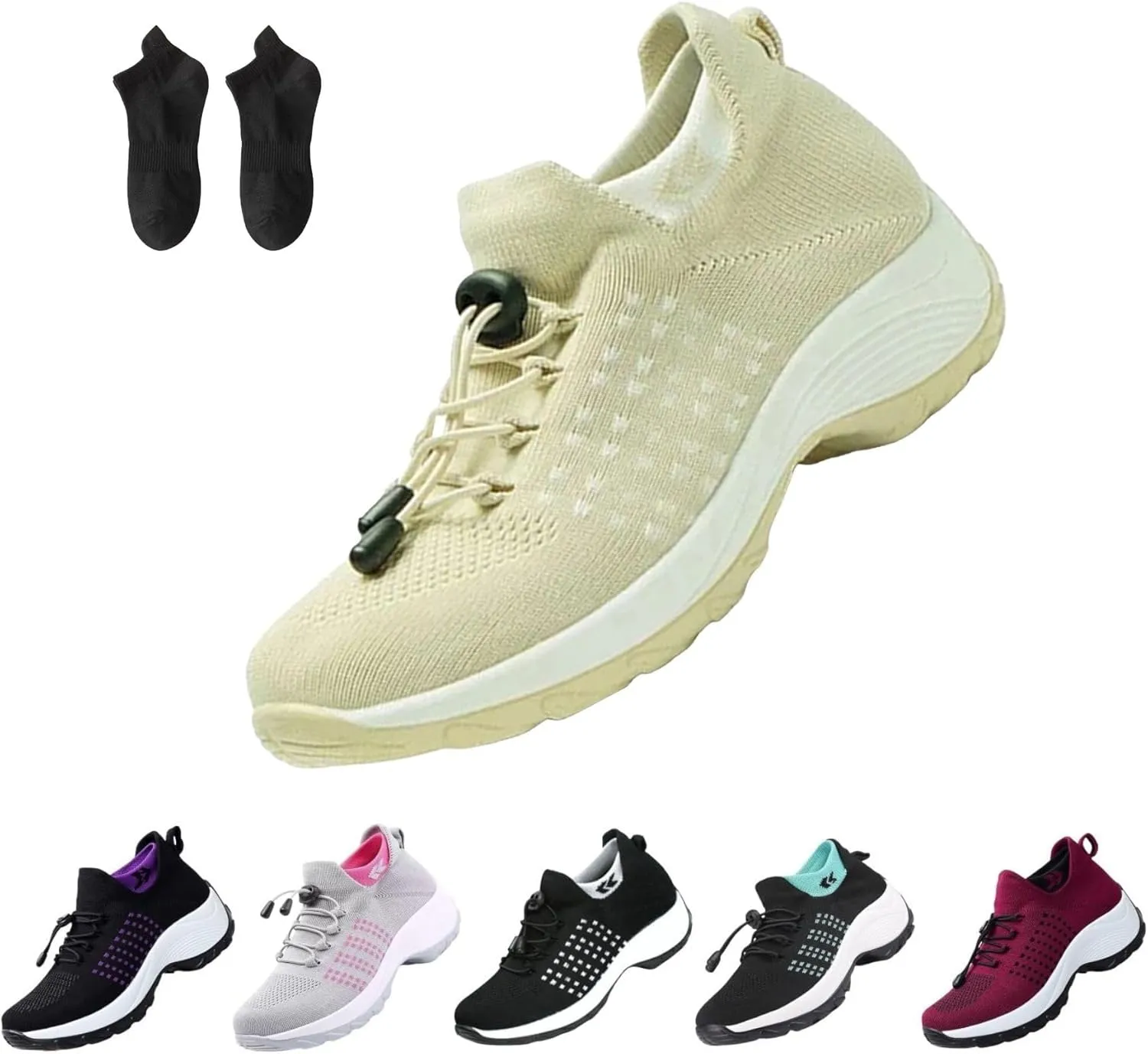 Ortho Stretch Cushion Shoes for Women Comfortwear Orthopedic Sneakers Ortho Breathable Shoes for Plantar Fasciitis