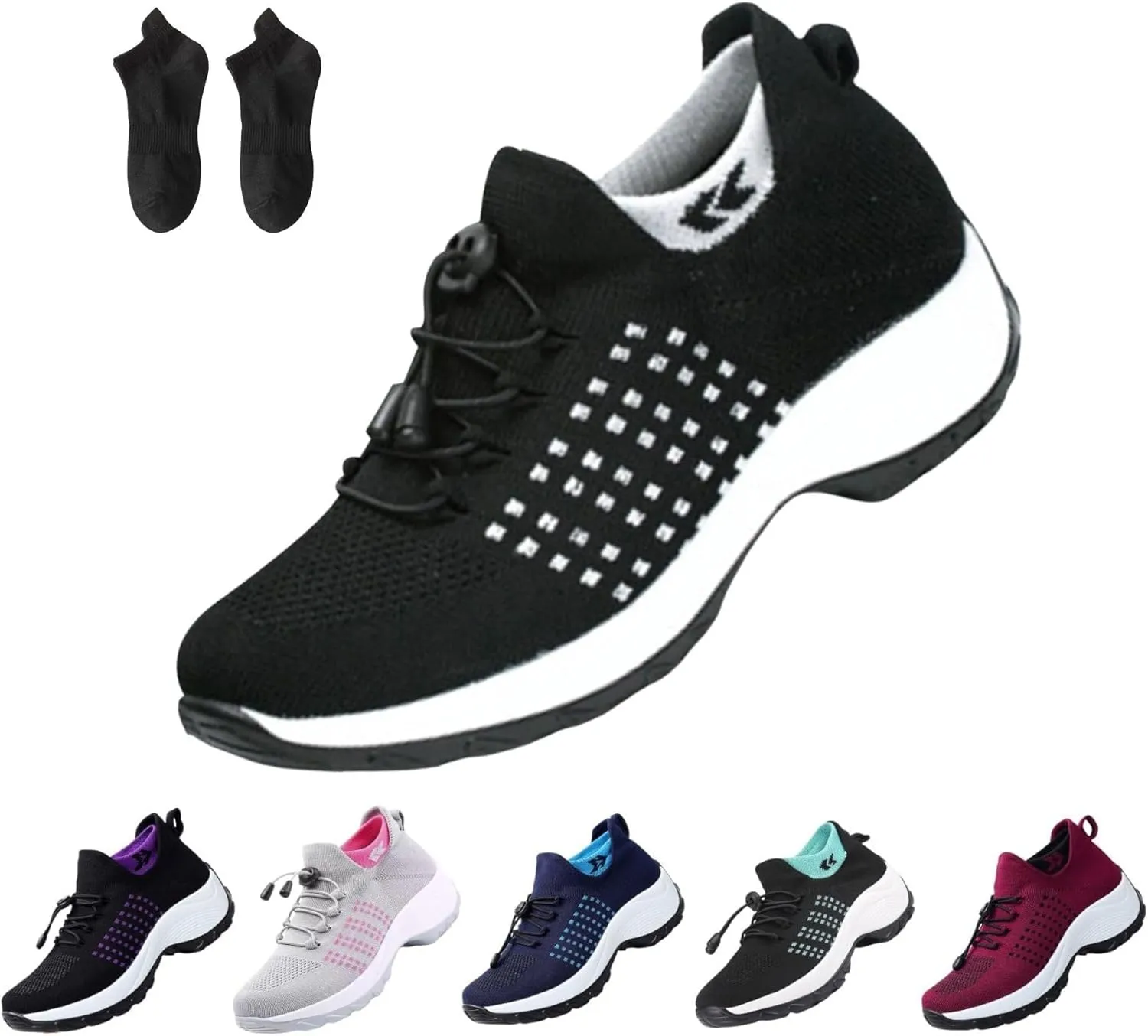 Ortho Stretch Cushion Shoes for Women Comfortwear Orthopedic Sneakers Ortho Breathable Shoes Slip On Walking Shoes