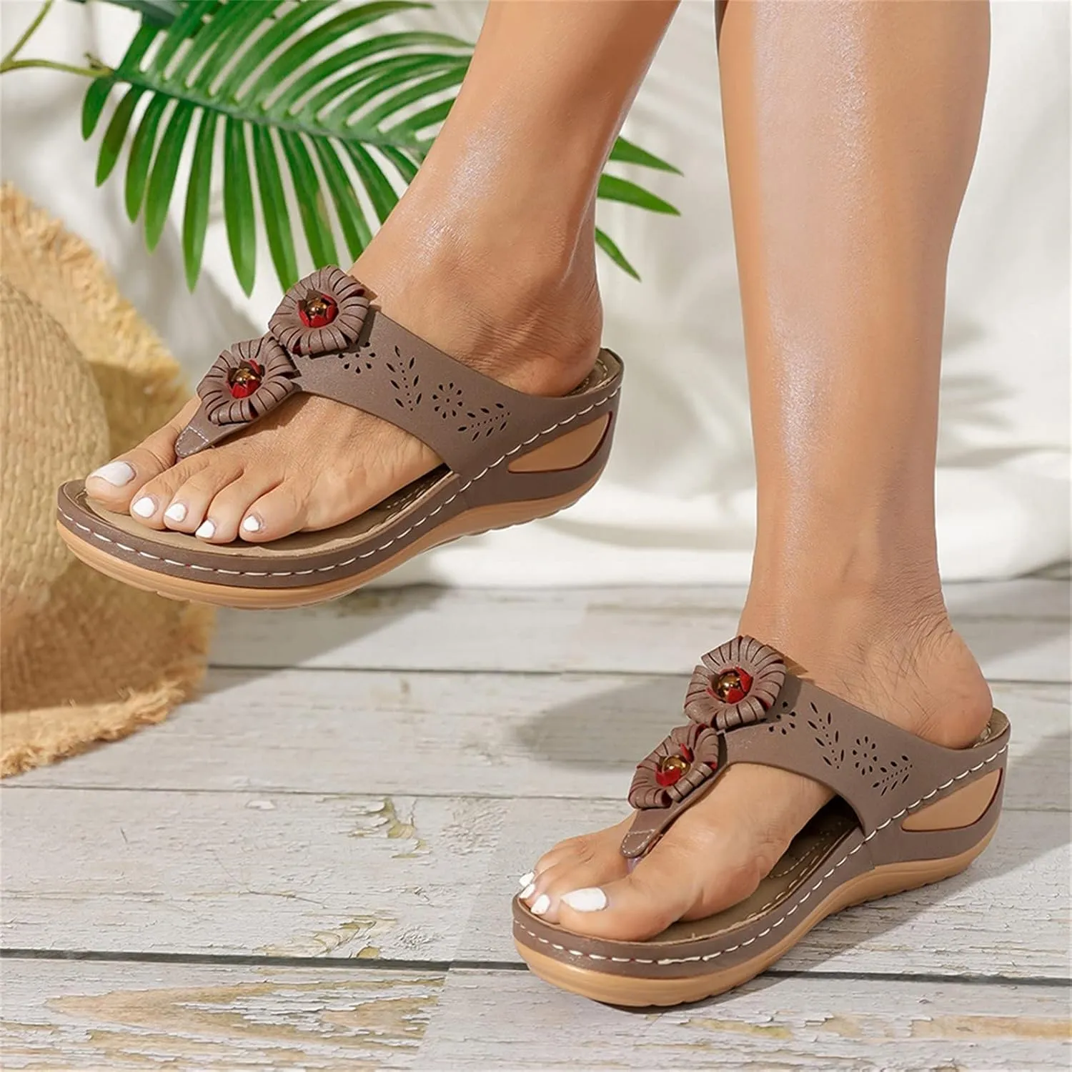 Orthopedic Sandals for Women Arch Support Wild Womens Comfortable Walking Sandals Orthopedic Flats Wide Sandals Women Comfortable Dressy Silver Womens Slip N Walking Shoes Womens Heel Sandals