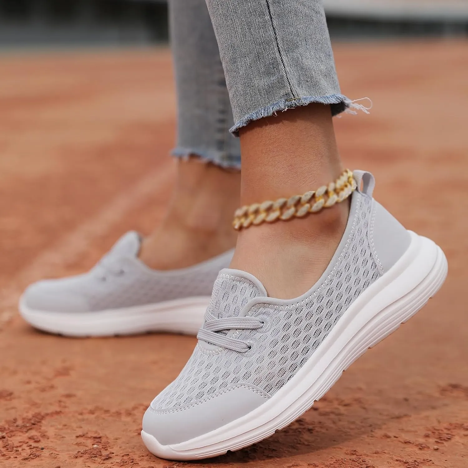 Orthopedic Shoes for Women Wide Width Women's Soft Sole Mesh Comfort Orthopedic Shoes Women Arch Support Orthotic Shoe Walking Slip On Diabetic Foam Sneaker Casual Comfortable Walking Sneakers