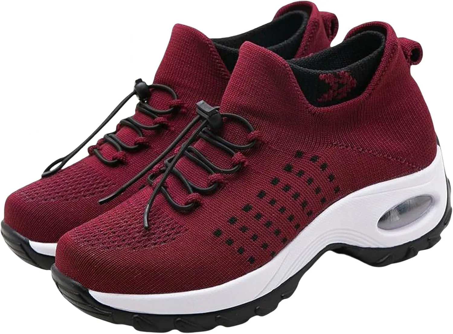 Orthowear Shoes for Women Lightweight Comfortable Stretch Cushion Sneakers Athletic Mesh Hollow Out Platform Loafers Slip On Air Wear Nurse Shoes
