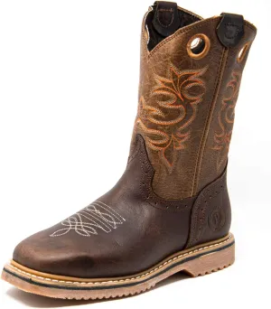 PRADERA Men's Tracker Vintage Safety Toe Work Boots