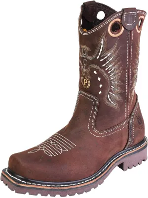PRADERA Men's Tracker Vintage Safety Toe Work Boots