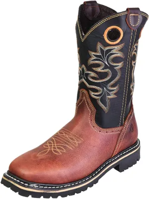 PRADERA Men's Tracker Vintage Safety Toe Work Boots