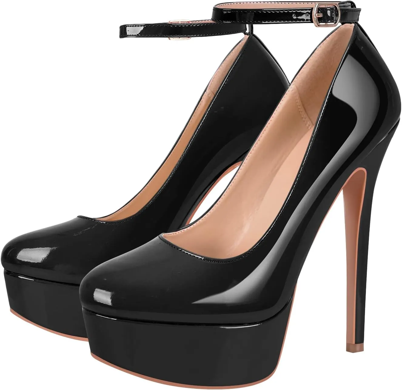 richealnini Women's Platform Mary Jane High Heels Pumps Wedding Party Dress