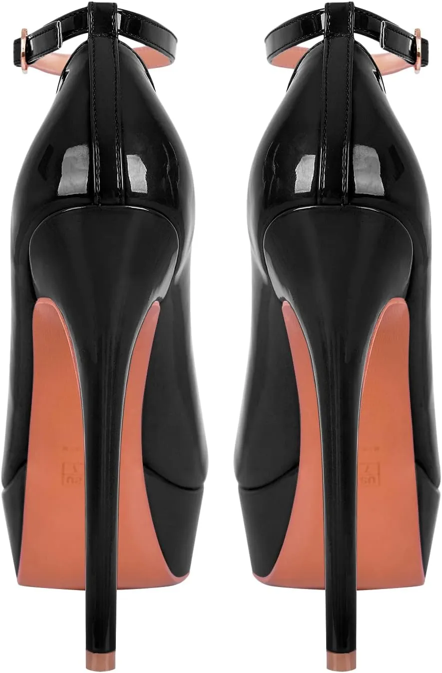 richealnini Women's Platform Mary Jane High Heels Pumps Wedding Party Dress