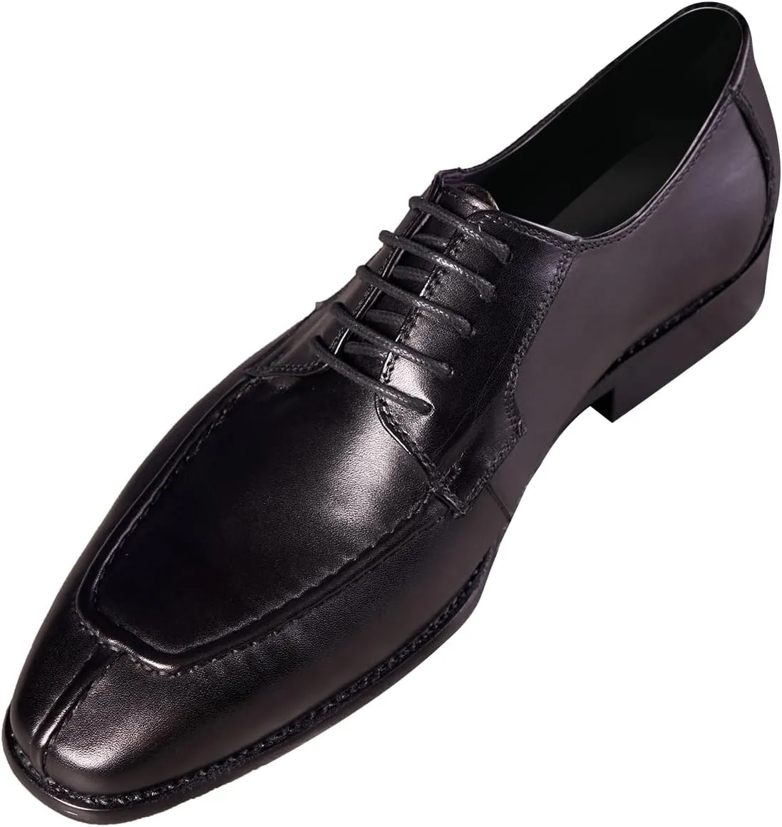 Santimon Men's Oxfords Black Dress Shoes Men Leather Lace Up Derby Fashion Business Casual Dress Oxford Shoes for Men