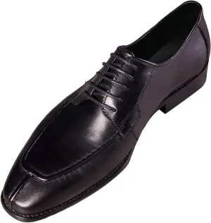 Santimon Men's Oxfords Black Dress Shoes Men Leather Lace Up Derby Fashion Business Casual Dress Oxford Shoes for Men