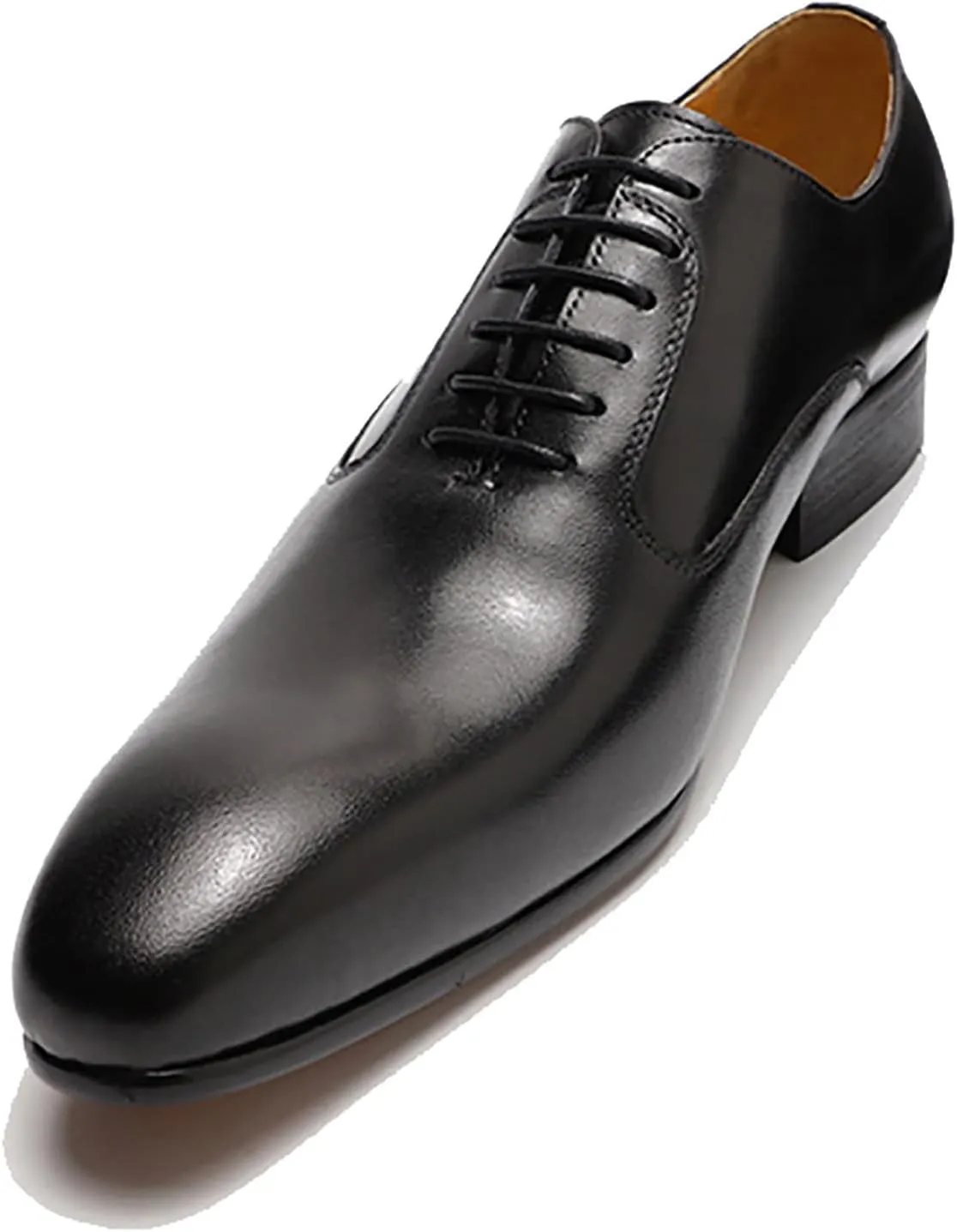 Santimon Mens Oxfords Formal Dress Suit Shoes Genunie Leather Plain Toe Modern Prom Derby Men's Prom Wedding Business Causal Fashion Comfortable Tuxedo Shoes for Men