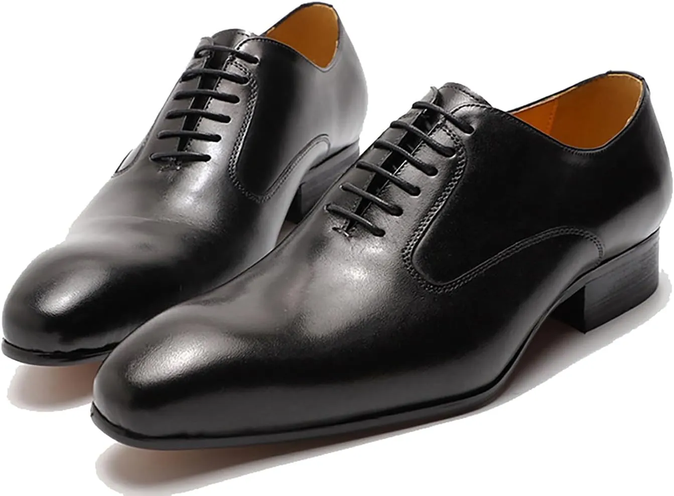 Santimon Mens Oxfords Formal Dress Suit Shoes Genunie Leather Plain Toe Modern Prom Derby Men's Prom Wedding Business Causal Fashion Comfortable Tuxedo Shoes for Men