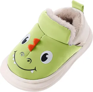 Slipper for Kids Size 2 Children Cotton Slippers Boys Smlie Dinosaur Bag With Cotton Shoes Household 8c Boys Sandals
