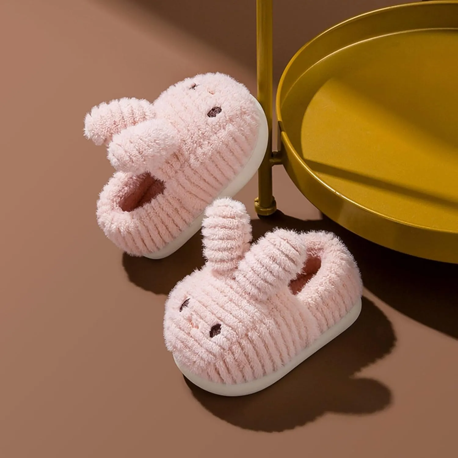Slippers for Girls Size 12 Fashion Cute Autumn And Winter Girls Boys Slippers Flat Soft Girls Fuzzy Flip Flop Slippers